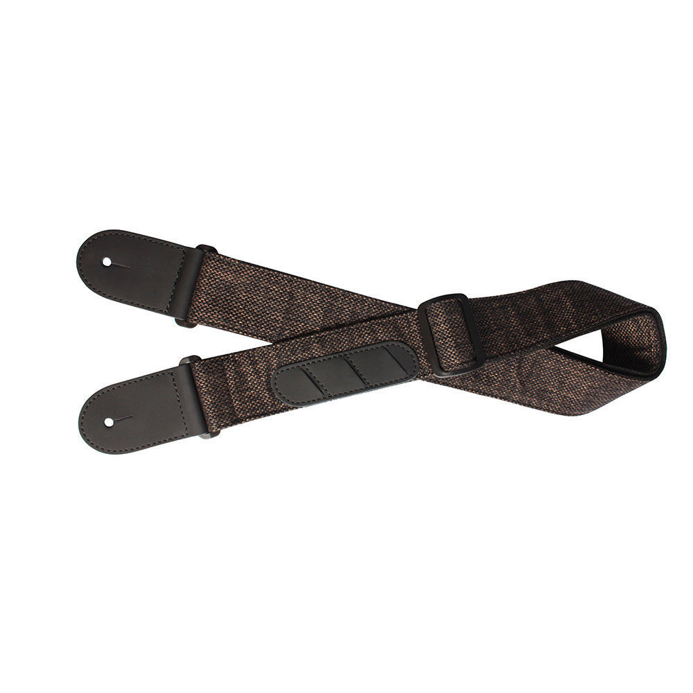 New Guitar Strap Multifunction Linen Cowhide Guitarra Pick Holder