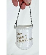 Antique Milk Glass Hanging Fairy Light Has For Burnt Matches Written on it  - $78.71