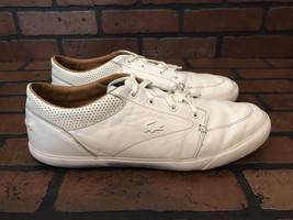 Lacoste Sneakers All White Leather Size 11.5 - $59.98