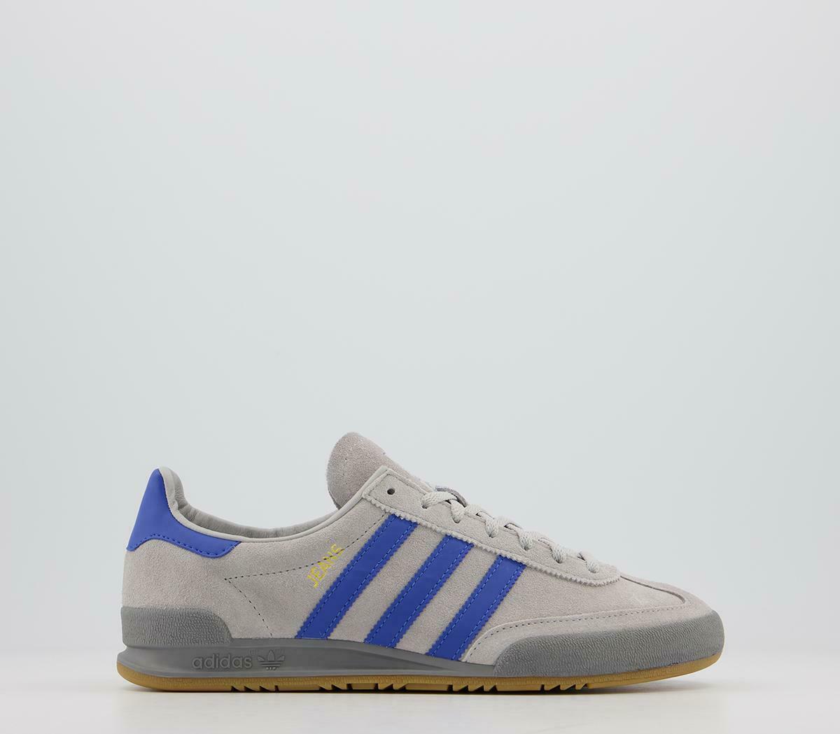 Adidas Originals Jeans Mens Trainers in Grey and Blue Suede Leather Shoes