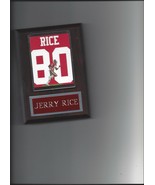 JERRY RICE JERSEY PLAQUE SAN FRANCISCO 49ers FORTY NINERS FOOTBALL NFL - $4.94