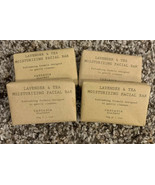 Lot of 4 CASCADIA Soapery LAVENDER & TEA Moisturizing FACIAL BAR 1.1 oz SOAP - $16.82