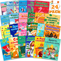 24Pack Small Coloring Books for Kids Ages 4-8, 8-12, Bulk 18*13cm, Colorful - $23.99