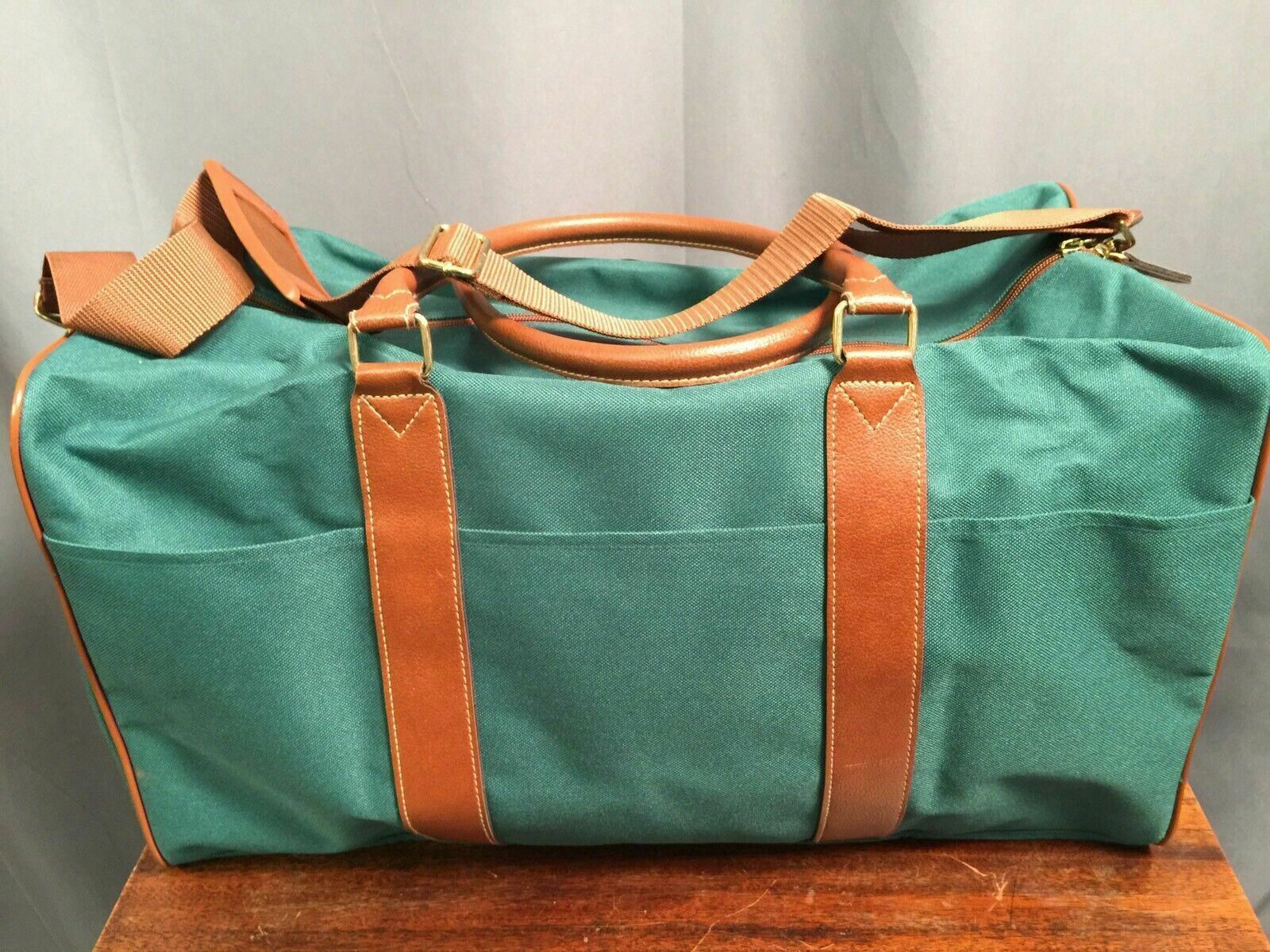 Ralph Lauren Polo Classic Green Duffle Tote Vintage Luggage Bag - Backpacks, Bags & Briefcases