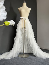 PLUM Detachable Tulle Maxi Skirt Gowns Wedding Photo Bridal Tulle Skirt Outfit image 6