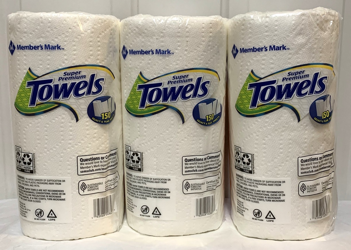 Member's Mark Paper Towels 3 MEGA Rolls and 50 similar items