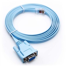 Five (5) Cisco Console Rollover Cable DB9 Serial Male to RJ-45 72-3383-01 - $29.69