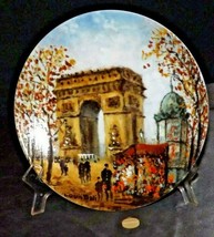“Ľ Arc de Triomphe” Commemorative Collector’s Plate AA20-CP2281 Vintage - $59.95