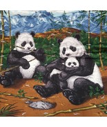 Panda Bamboo Baby Quilt Wall Hanging Throw Lap Blanket 44&quot; x 32&quot; - $57.89