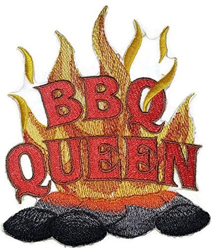 Lets go Outback for BBQ Apron Design [BBQ Queen] Embroidered Iron On/Sew Patch [