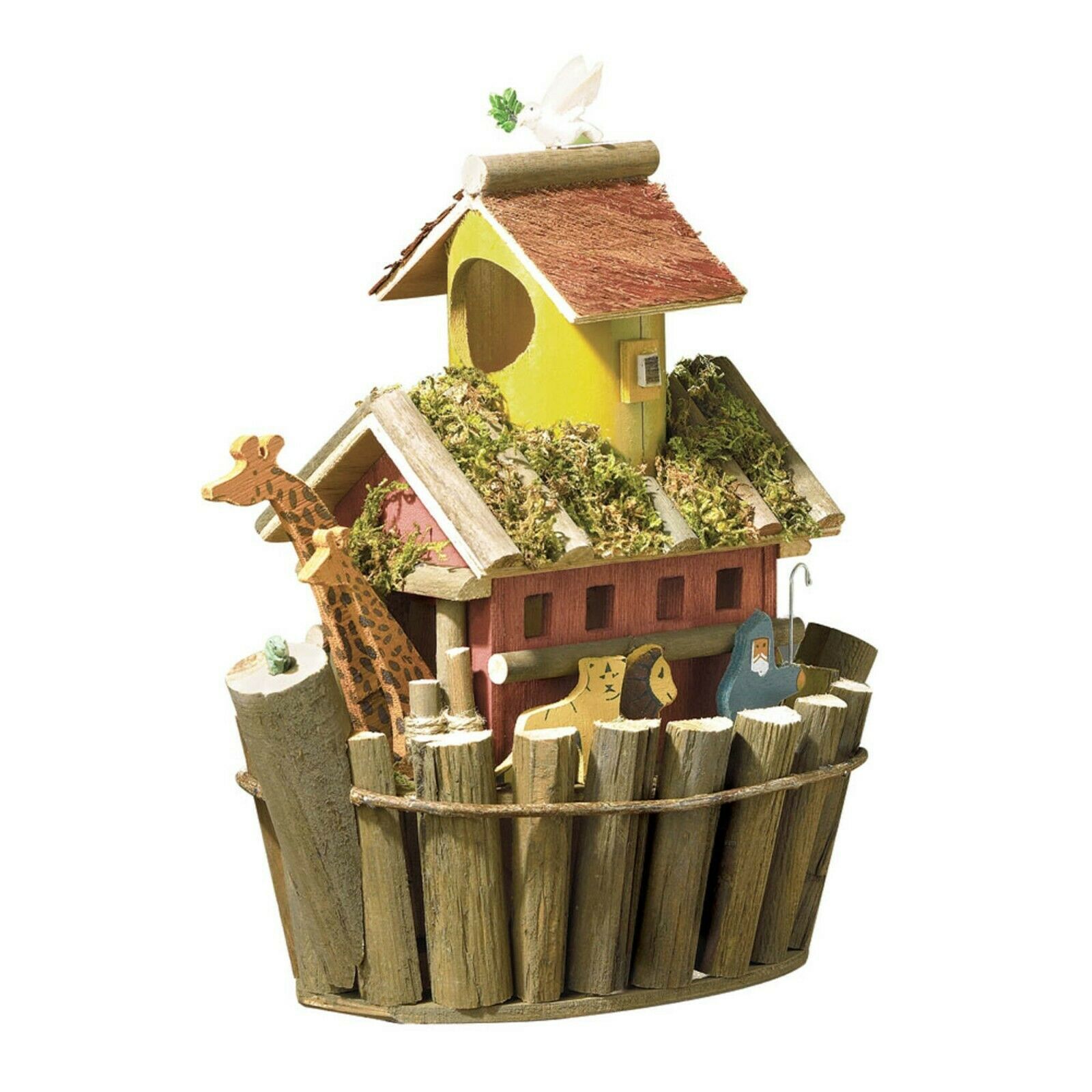 Noah's Ark Brown Wood Birdhouse - $19.96