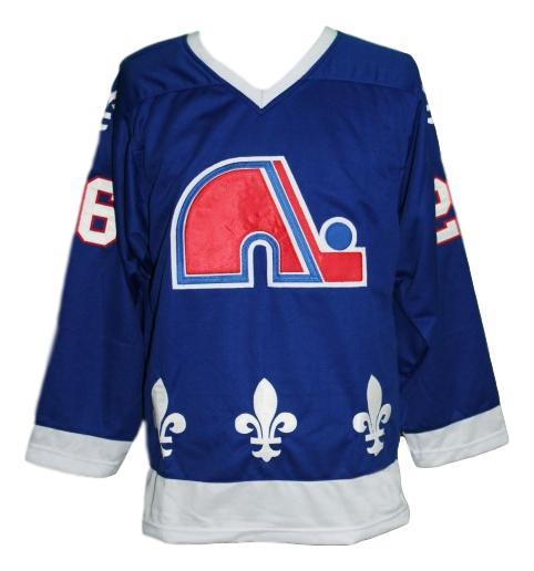 Any Name Number Quebec Retro Hockey Jersey Blue Stastny Any Size