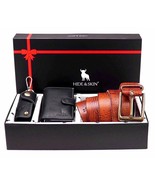Festival Gift for Unisex, Pure Leather Card Holder, Belt &amp; Keychain, Sty... - $32.97+