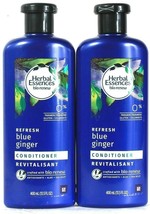 2 Bottles Herbal Essences Bio Renew 13.5 Oz Refresh Blue Ginger Conditioner