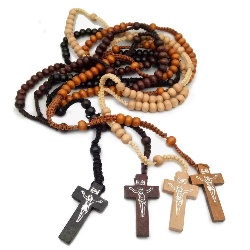 1 Wood Rosary - 1 Rosario de Madera - Great Price FREE SHIPPING -Buy More & Save