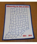 Brand New State Of Indiana Bicentennial Volksport Patch 92 Counties To C... - $1.99