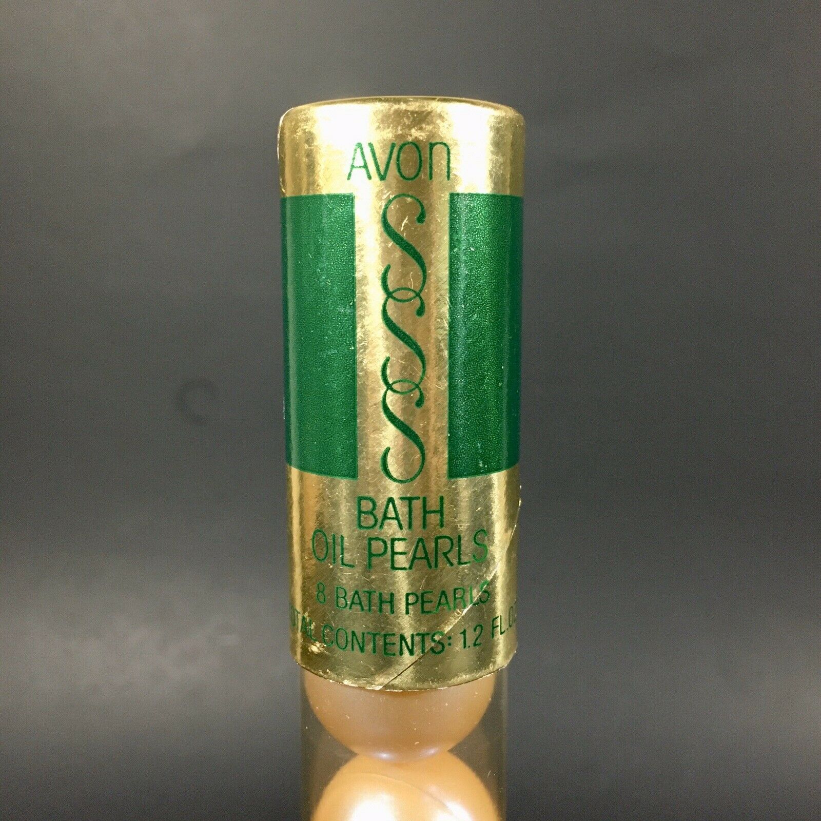 Vintage Avon 1982 SKINSOSOFT Bath Oil Pearls 1.2 oz Set of 8 New/Box