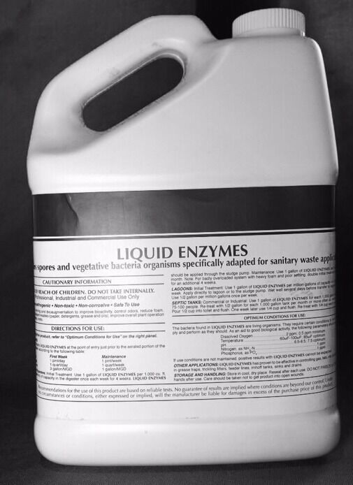 LIQUID ENZYME SEWAGE SEPTIC TANK TREATMENT 2 YEAR SUPPLY 1 GALLON