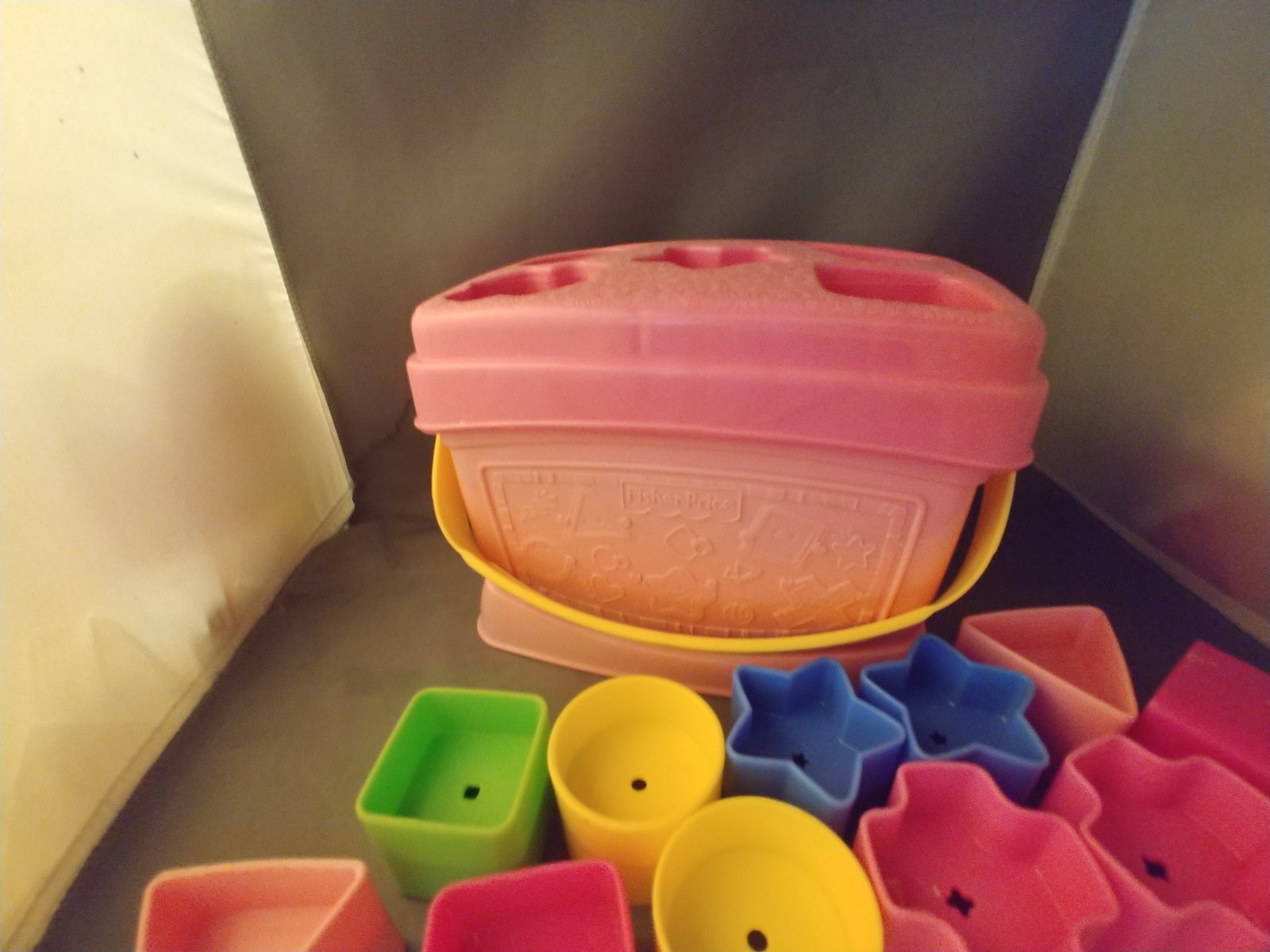 Fisher Price Pink Shape Sorter With 10 Shapes Coordination Toddler Toy