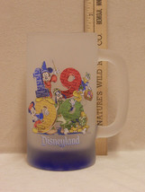 1999 Disneyland White & Blue Frosted Stein Mickey 1437 - $14.10