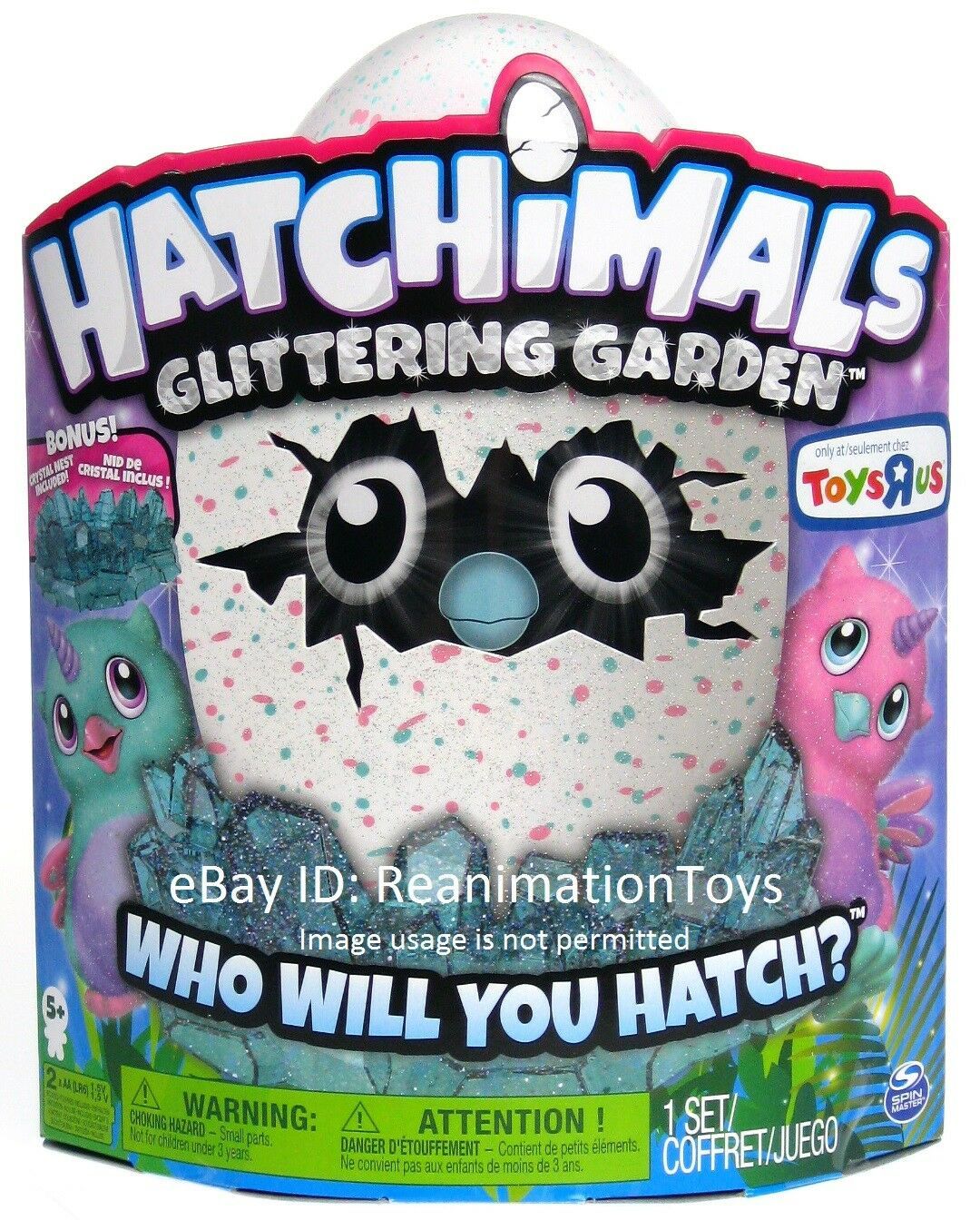 hatchimal glittering garden owlicorn