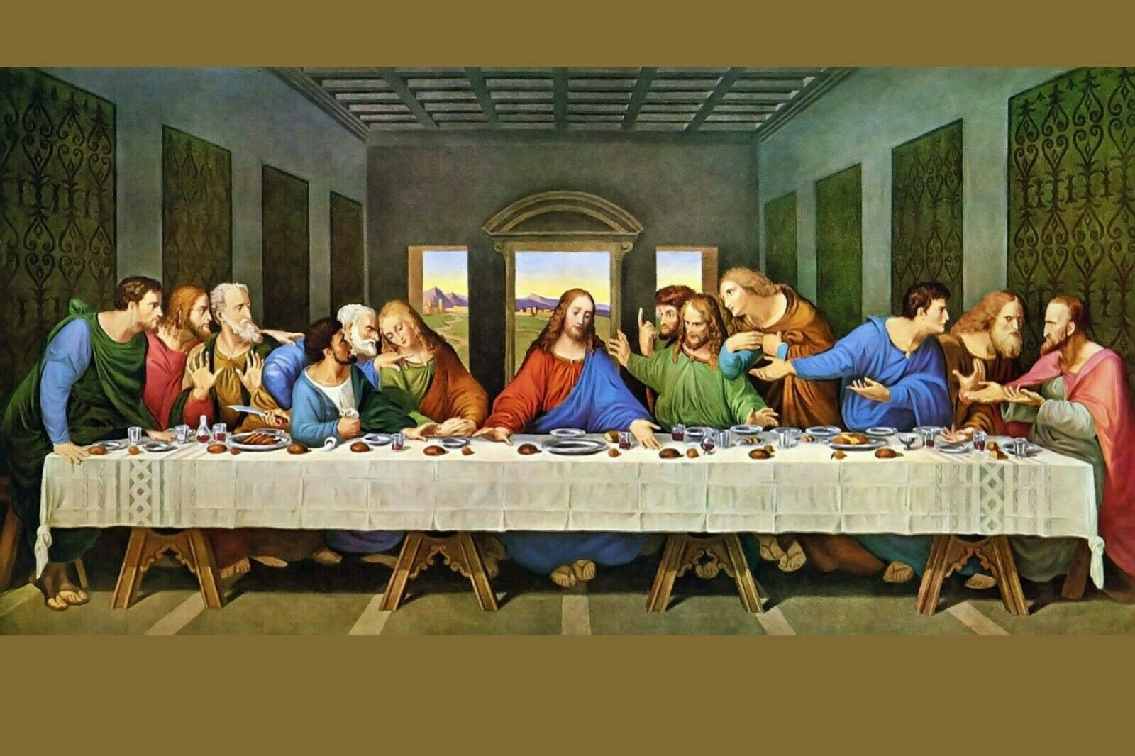 The Last Supper Leonardo da Vinci POSTER 24 X 36 INCH Catholic 24X36 inch poster Art Posters
