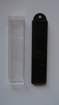 New 2 piece Black &amp; Clear Plastic Souvenir Spoon Case Container w/ Hang ... - $100.00