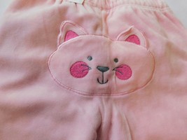 The Children's Place Baby Girl's Pants Bottoms Velour Kitty Face on Butt NWT NEW - $12.86