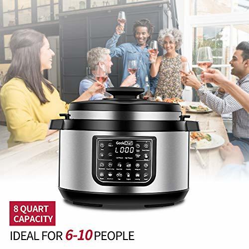 Geek Chef 8 quart OVAL shape multifunctional electric pressure cooker.New techn Cookers