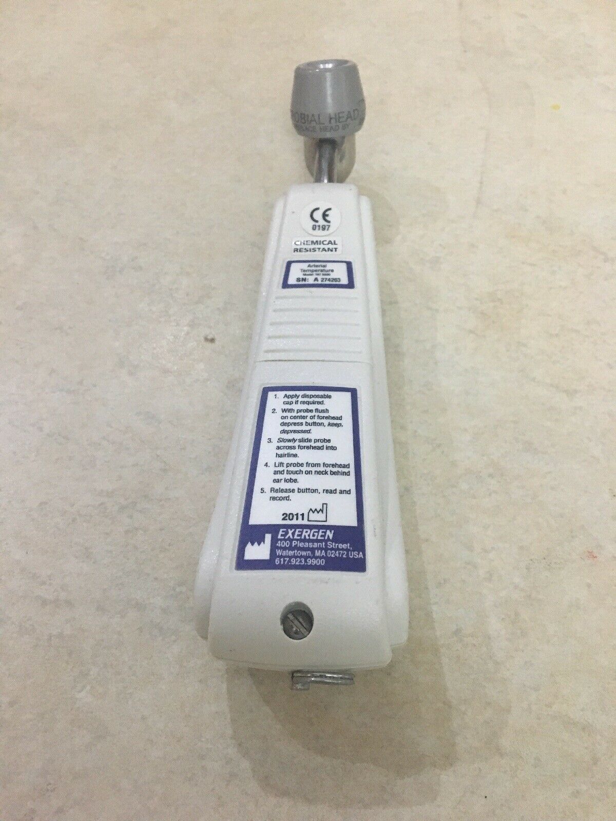 Exergen Tat 5000 Arterial Temperature Temporal Scanner Thermometer