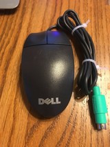 Dell M-SAW34 Black 2 Button PS2 Mouse Logitech Ships N 24h - $24.48