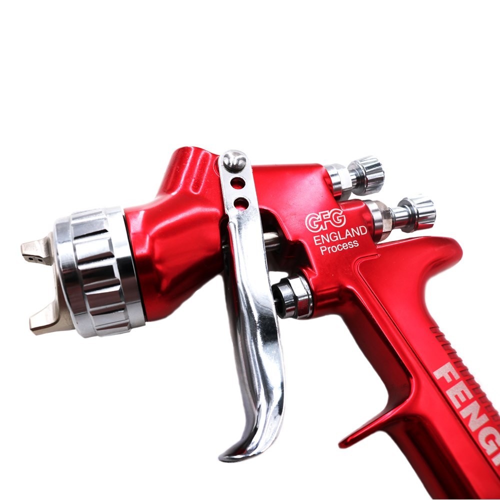 professional spray gun GFG red RP car paint gun 1.3mm ...