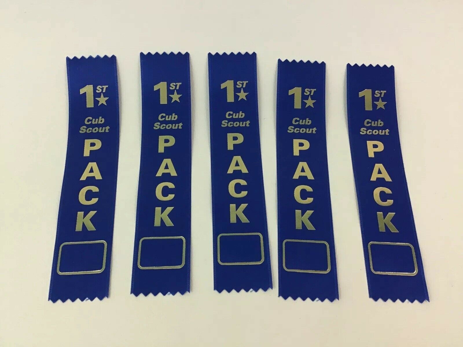 Boy Cub Scouts Pack Ribbons Blue 1st Red 2nd Yellow 3rd Award 15pc Lot