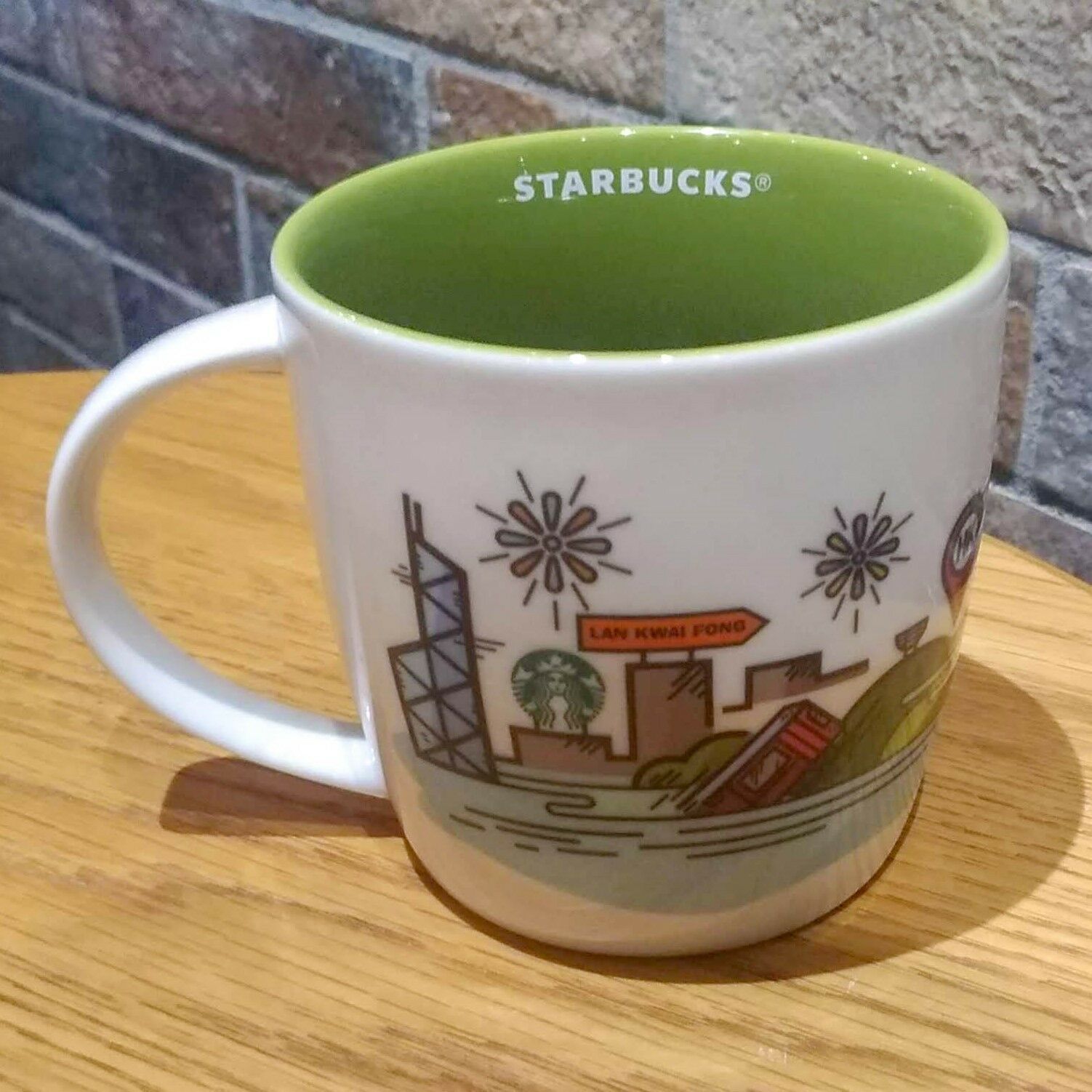 Hong Kong Starbucks Vintage Coffee 12oz Central Mug New
