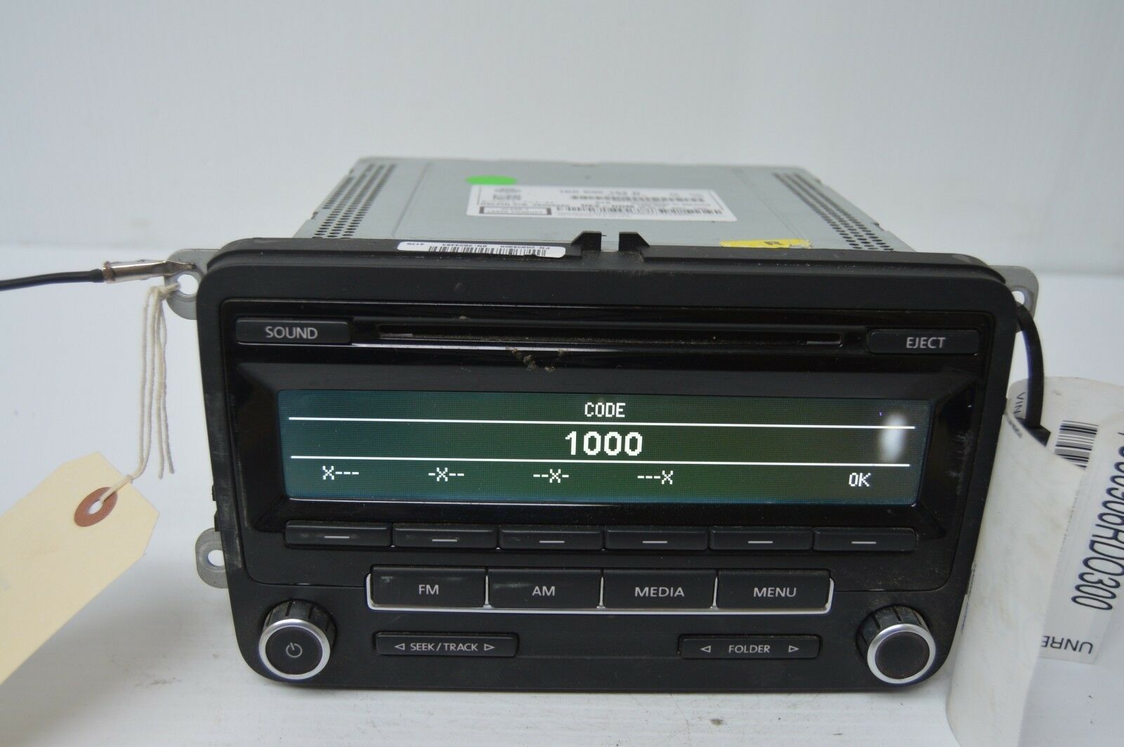 2009-2015 VOLKSWAGEN JETTA RADIO CD PLAYER OEM RADIO 1K0 035164 D ...