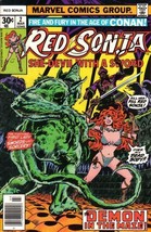 Red Sonja #2 - Mar 1977 Marvel Comics, Newsstand Vf 8.0 Sharp! - $7.84