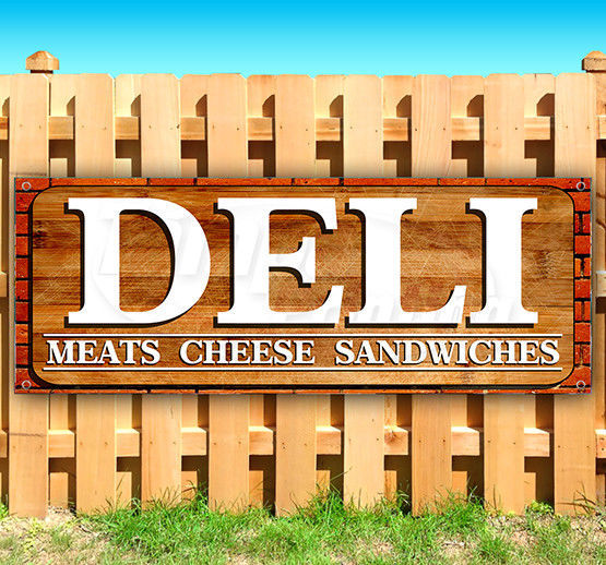 DELI MEATS CHEESE SANDWICHES Advertising Vinyl Banner Flag Sign USA MANY SIZES