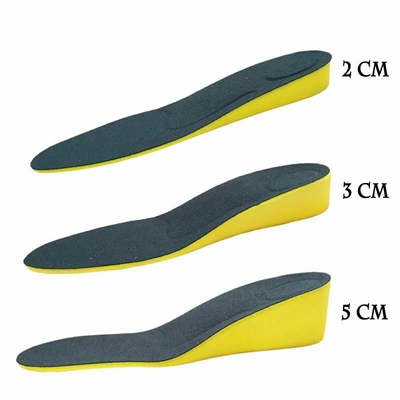 Height Increase Insoles For Men & Women 2/3/5Cm Up Arch Support Shock Absorption