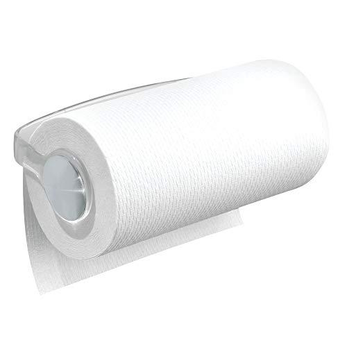 mDesign Wall Mount Plastic Paper Towel Roll Holder