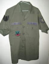 US AIRFORCE Utility Army Green Short Sleeve Tactical Air command shirt Uniform - $45.00