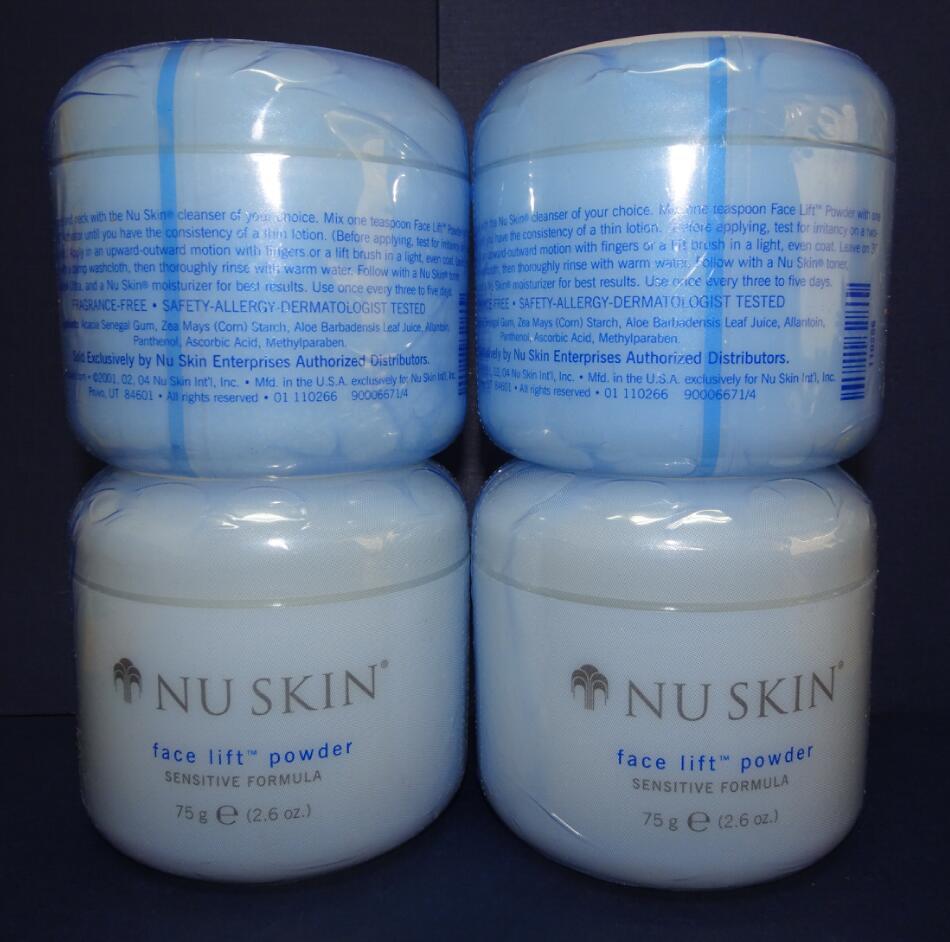 Four pack Nu Skin Nuskin Face Lift Powder Sensitive Formula 75g 2.6oz