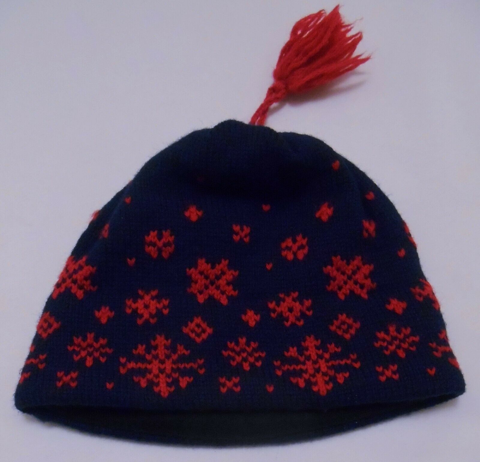 Rebecca Kids Girl Winter Knit Hat Soft Earflap Snowflake Beanie Cap