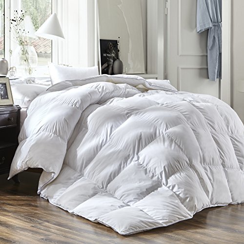 Luxury Queen Size White Goose Down Feather Comforter Duvet Insert Goose
