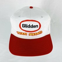 Vintage Glidden Racing Team Menard  Strapback Hat Cap Embroidered Made in USA - $14.25