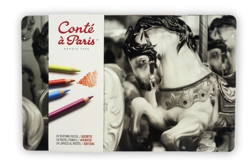 Conte a Paris Pastel Pencil Set - Assorted (Set of 24) ,9500016