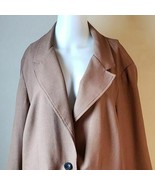 Madison Leigh Woman Brown Fitted Jacket Blazer Bracelet Sleeve 18W - $22.47
