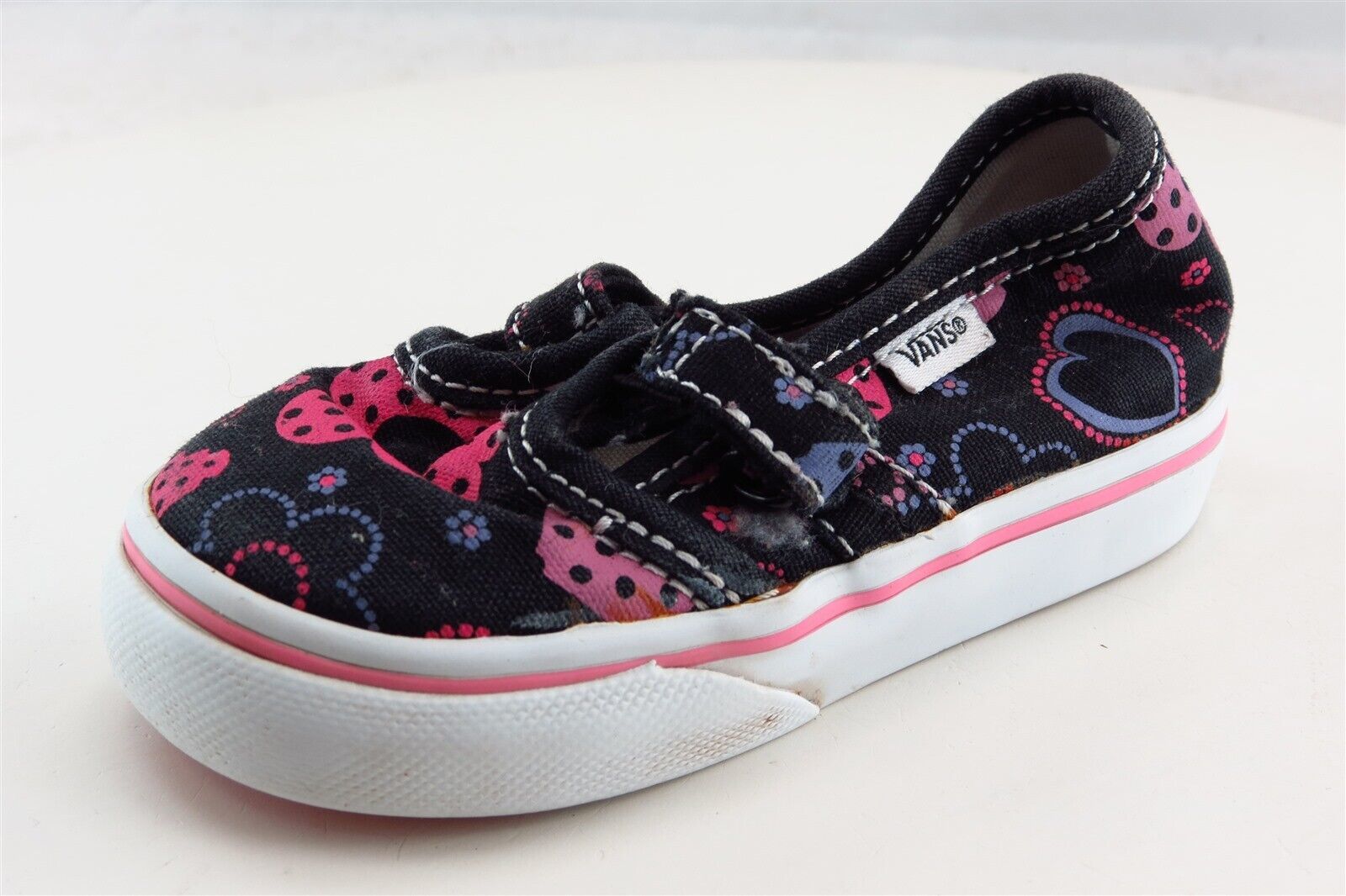 Primary image for VANS Black Fabric Casual Shoes Toddler Girls Sz 5