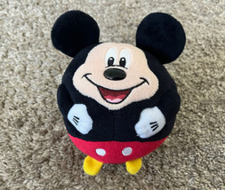 Mickey Mouse Round Ball Ballz Soft Plush Stuffed Animal 6” - Disney / Ty Tag - $3.95