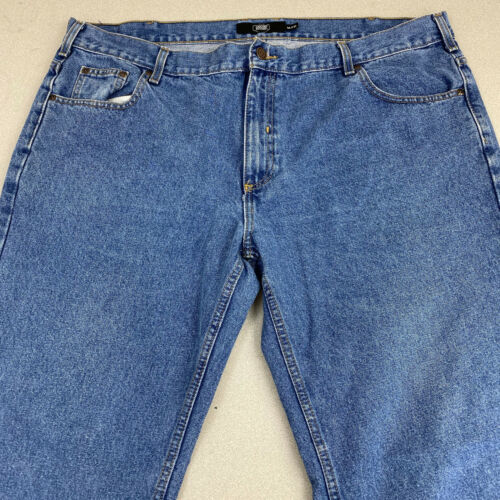 Berkley Jensen Jeans Mens 44X32 Blue Straight Leg Classic Cotton Medium ...