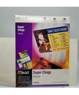 Vintage Mead Super Clings Ink Jet New Sealed Vinyl Window Printer 6 sheets - $8.50
